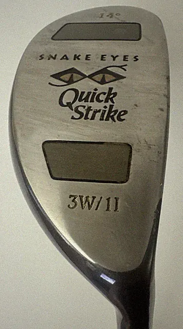 Snake Eyes Quick Strike 3W/11 14° Fairway Wood S-Flex Graphite Shaft RH + Cover