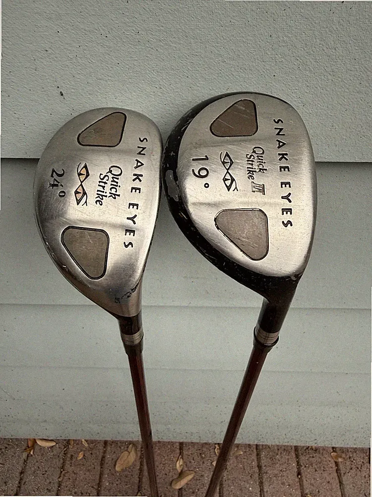 Snake eyes quick strike hybrid set 19-24 degree R flex golf clubs RH
