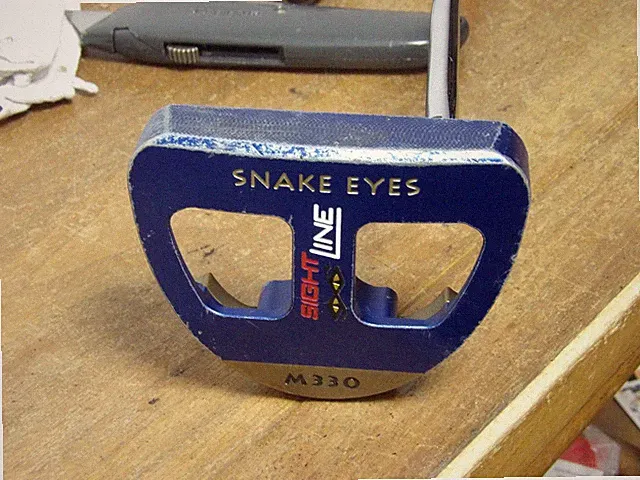 Snake Eyes Sight Line M330 Blue Mallet 34" Putter Very Nice!!