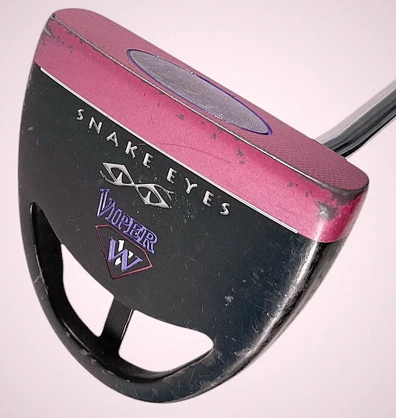 Snake Eyes Viper Mallet Putter RH Ladies Flex Steel Shaft Winn Grip 32"
