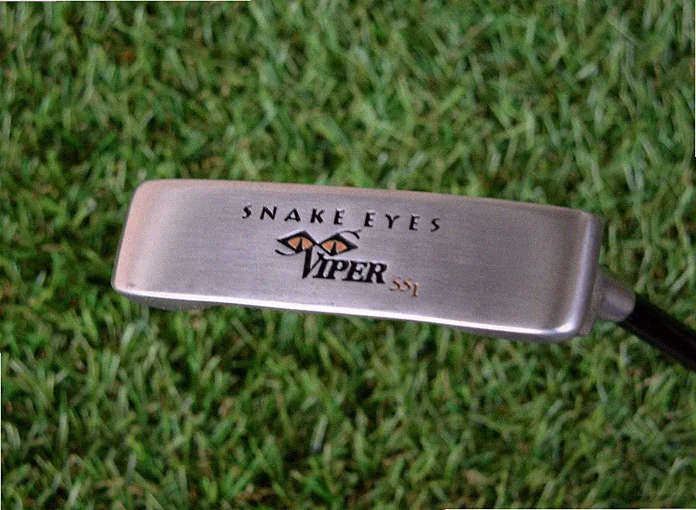 SNAKE EYES VIPER SS1 PUTTER- 34"- BLACK ALLOY SHAFT- WINN GRIP- EX