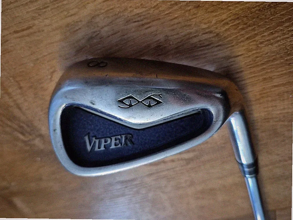 Snake Eyes Viper Steel Single 8 Iron Natural Steel Shaft Golf Club RH