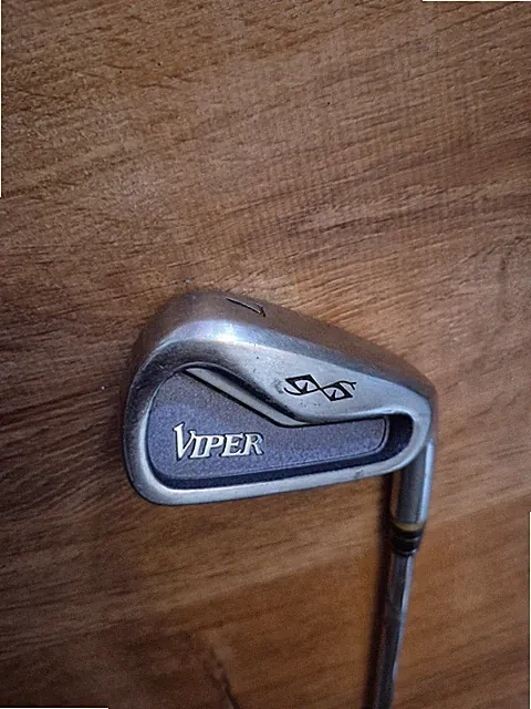 Snake Eyes Viper Ti-Steel Single 7 Iron Natural Steel Shaft Golf Club RH