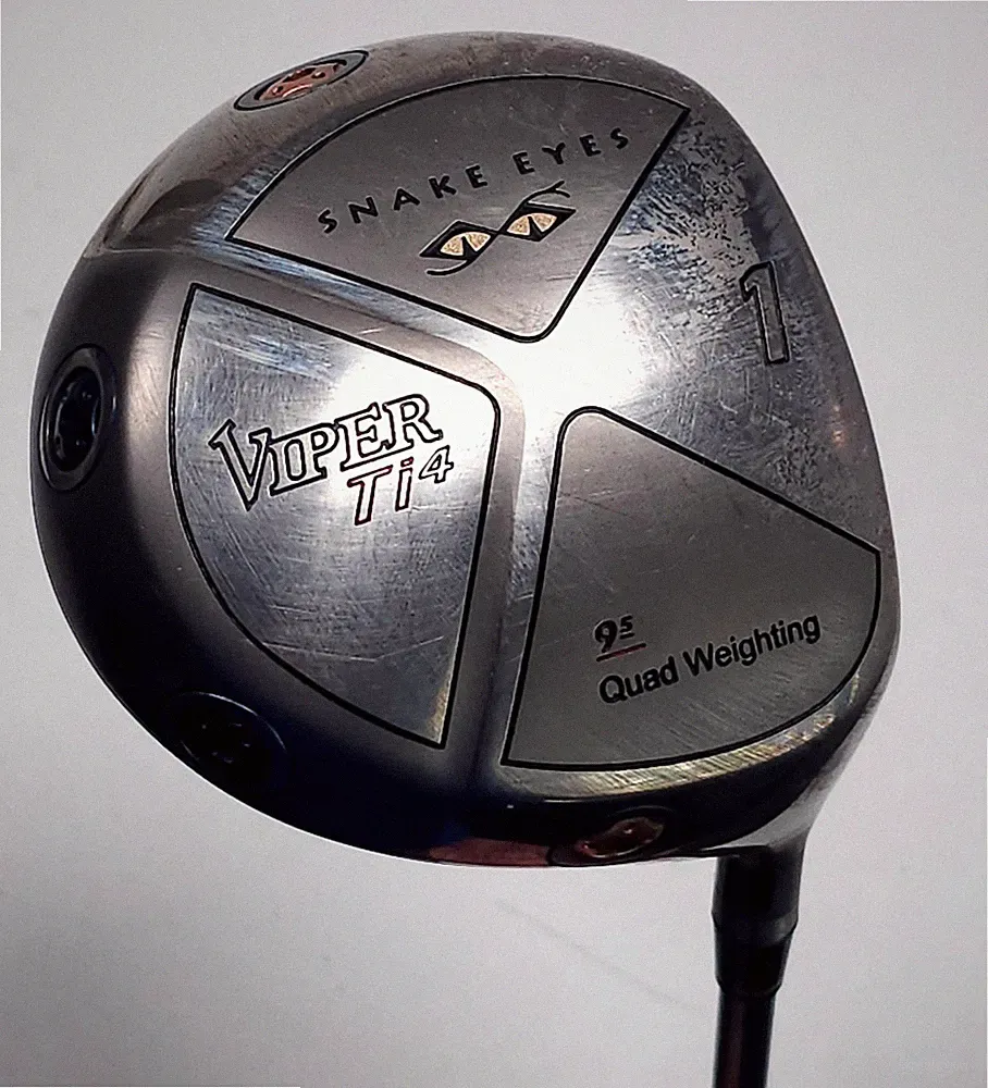 Snake Eyes Viper Ti4 9.5° Driver RH Graphite Shaft Regular Flex Golf Club ~GRIP