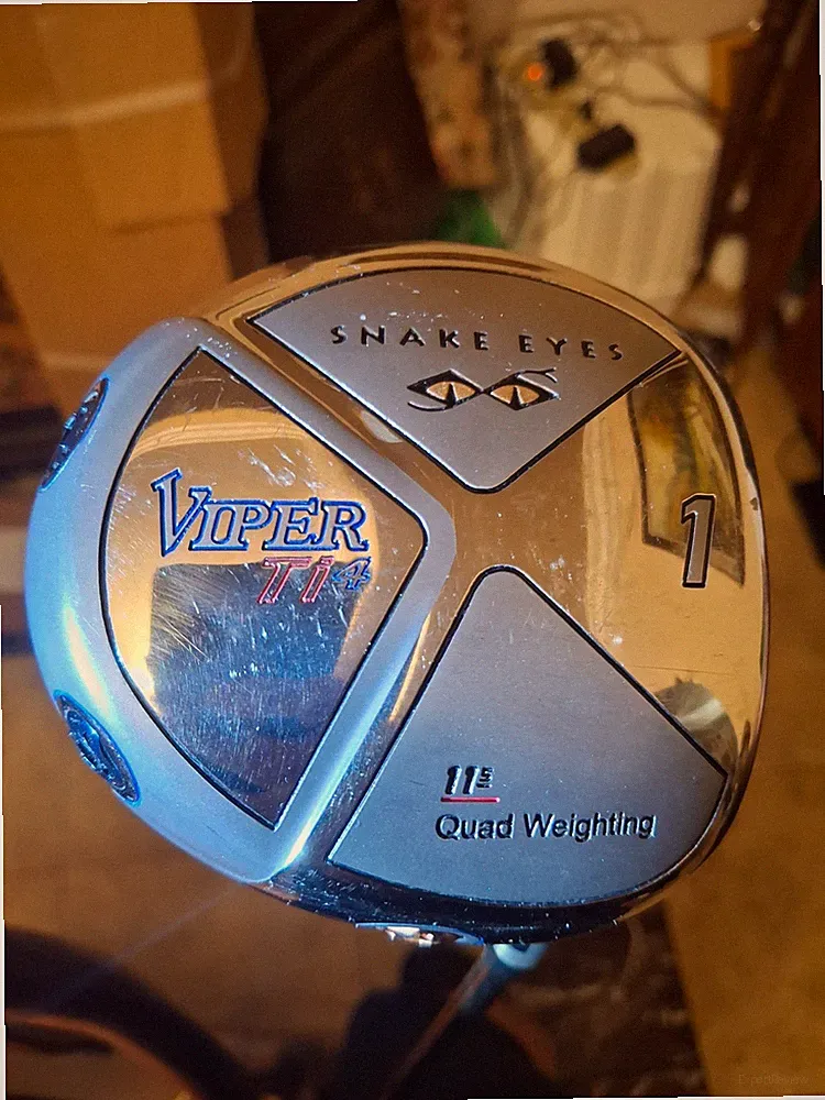 Snake Eyes Viper Ti4 Driver 11.5° RH Graphite Shaft Quad Weighting Golf Pride