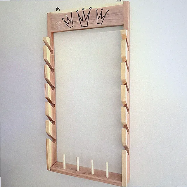 Solid Wood Golf Club Display Rack Wall Mount Holds 7 Putters Scotty Cameron