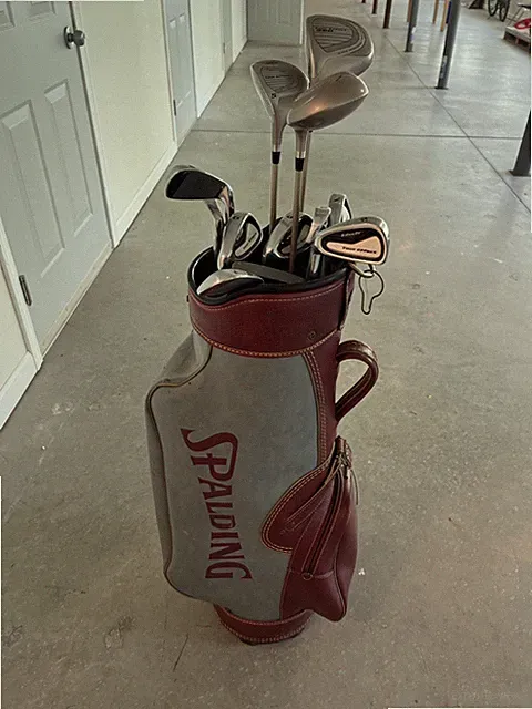 Spalding Bag 14 Way Divider W Intech Tour Effect Complete Club Set RH Li-flex