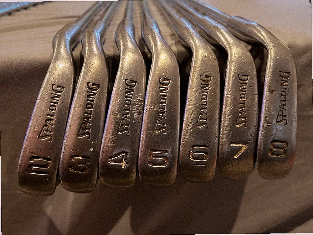 Spalding Pro Flite Professional Golf Clubs Irons Set 2-8 Steel Shaft Right Hand