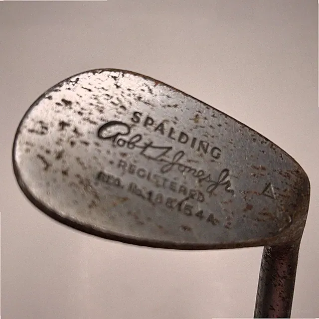 Spalding Registered Tournament Model Robt T. Jones Jr. 9 Iron Bamboo Sha.