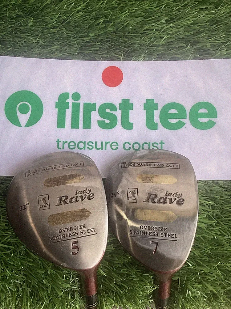 Square Two Golf Lady Rave Fairway Woods Set 5-22* And 7-26* Graphite Shafts
