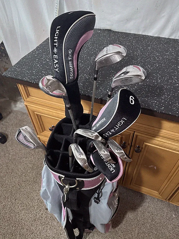 Square Two Light Easy Women's 11 Piece Golf Club Set Ladies Graphite Bag RH 8166