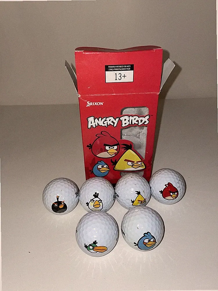 Srixon Angry Birds Golf Balls 2009-2011 Pre-owned (6 Pack) Complete Set