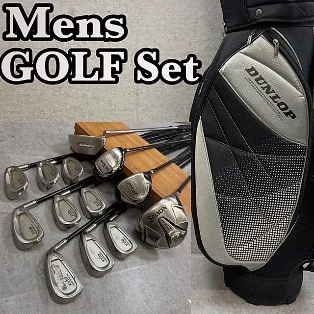 Srixon Dunkop Men's 13-Piece Golf Club Set Right-Handed, Carbon, Used