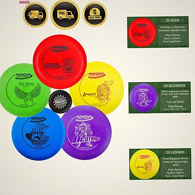Starter Set –Colors May Vary 160-180g – Includes Putter, Mid Range, 2X Fairwa...