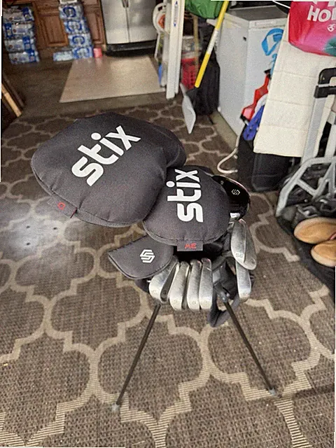 Stix 10-Club Golf Set Right-Hand Steel Regular Flex/super stroke grub on putter