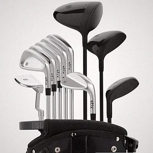 Stix 10-piece Golf Club Set with Stand Bag & 4 Head Covers - Left Handed
