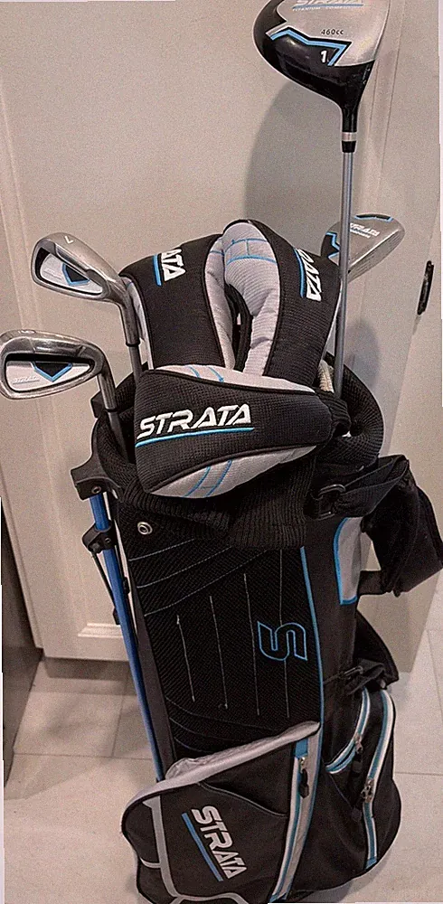 Strata By Callaway Partial Iron & Hybrid Set RH Reg Graphite + Bag Golf Clubs