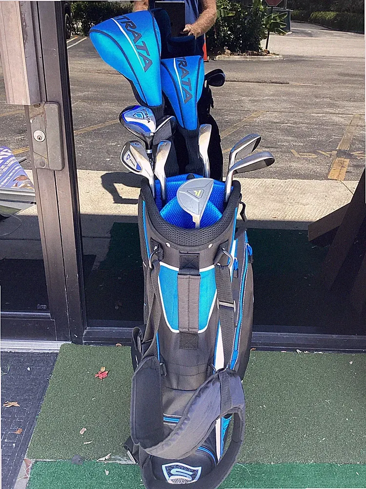 Strata Golf Complete Men’s Set Woods, Irons, Putter, Bag 12 Pcs
