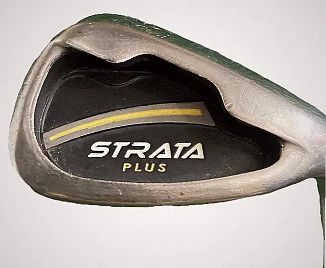 Strata Plus Stainless 9 Iron RH Men's Stiff Flex Steel 35.5" Nice Factory Grip