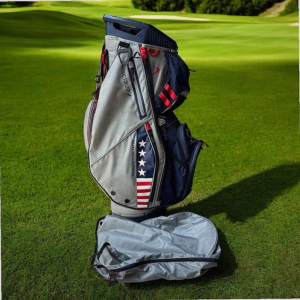 Sun Mountain C-130 Cart 13 way Divider Golf Bag Raincover America USA Patriot