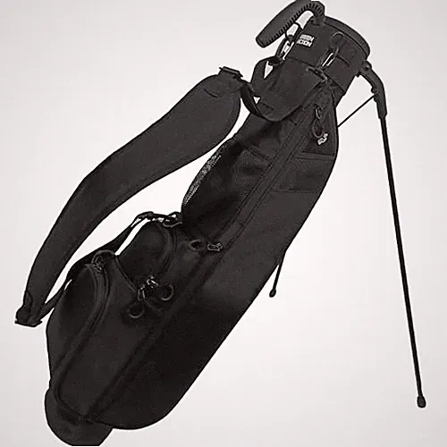Sunday Golf Bag with Strap & Stand, Lightweight Golf Stand Bags with Two Black