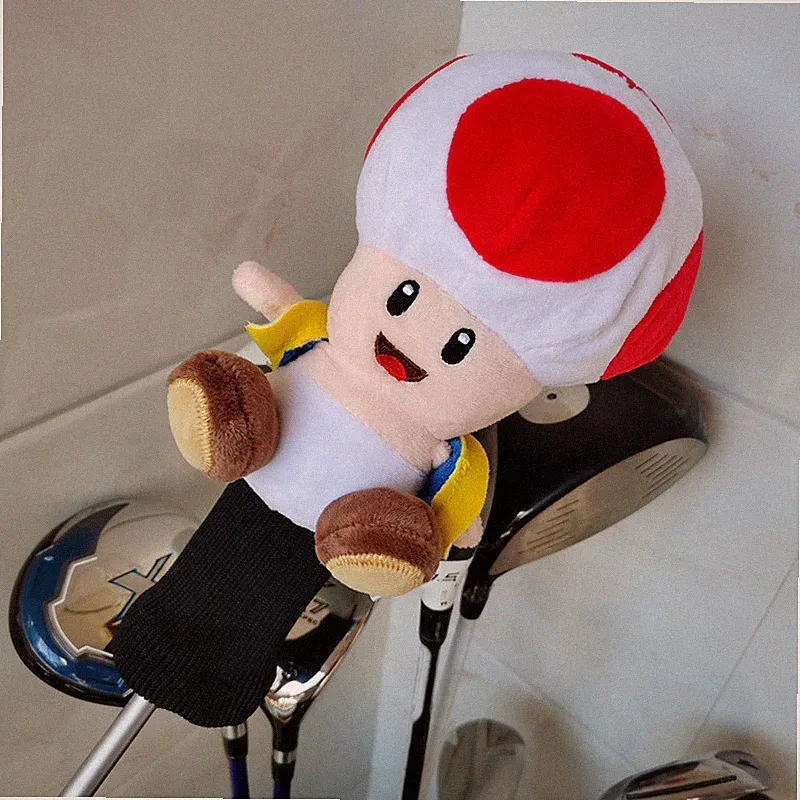 Super Mario Golf Wood Head Covers Fit Driver Fairway Woods Mushroom Hybrid