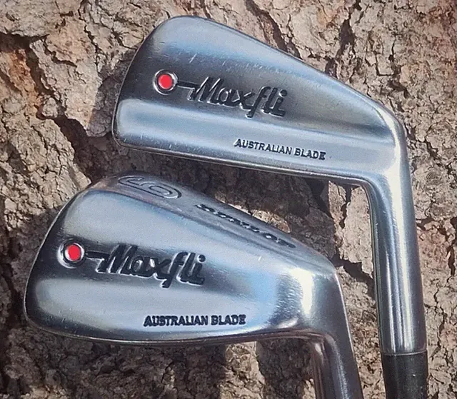 Sweet 1978 Dunlop Maxfli Austalian Blade 2-Pw+Sw Stiff Steel Japan Forged #W208