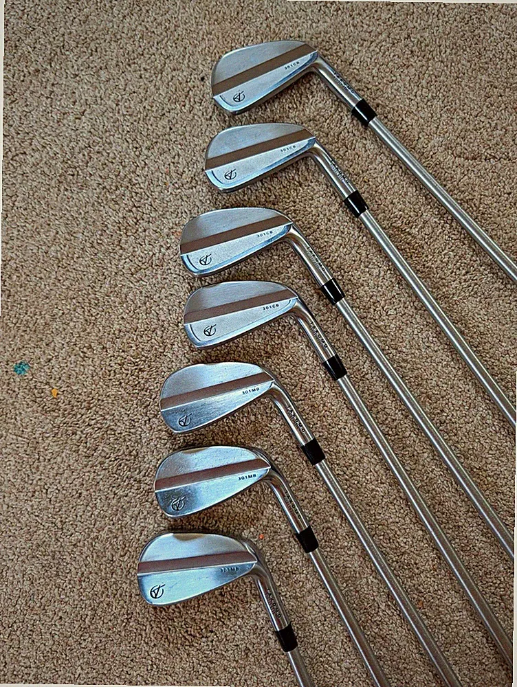 Takomo MB/CB Combo 4-PW Iron Set Xstiff KBS Shafts +1/2"
