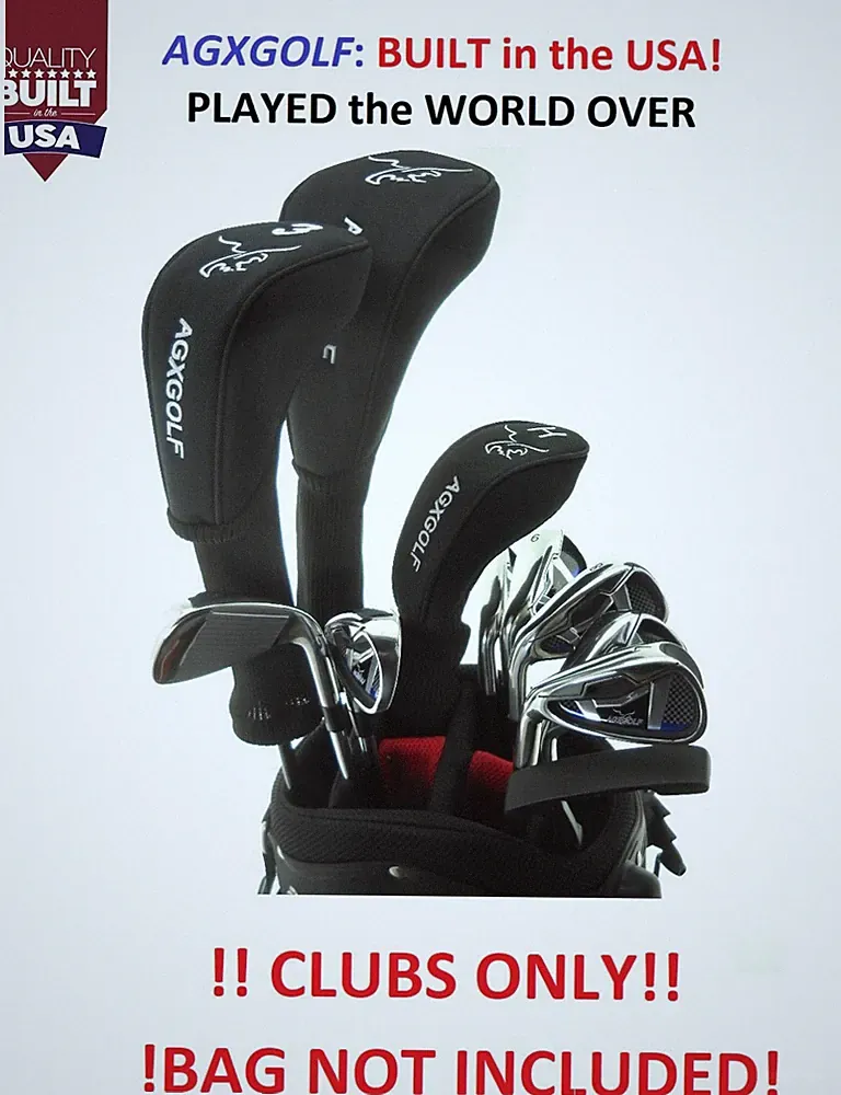 TALL +1.5" MENS LEFT HAND COMPLETE GOLF SET wDRIVER+3WD+3HY+5-9 IRONS+PW+PUTTER
