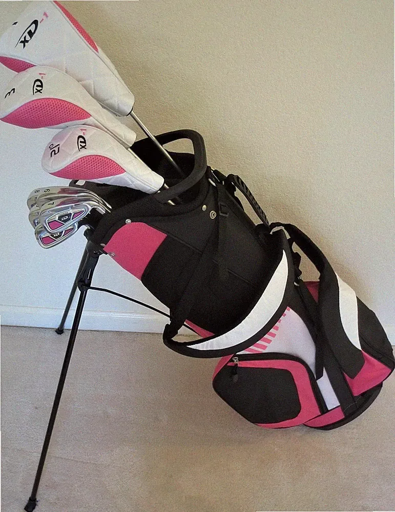 Tall Ladies Golf Set +1" Driver Wood Hybrid Irons Putter Clubs & Bag Graphite