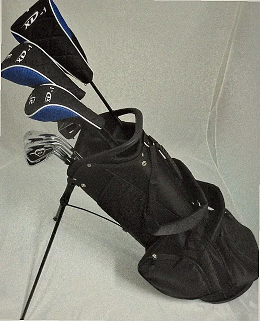 Tall Mens Custom Fit Golf Set Driver Wood Hybrid Irons Putter Bag Right Handed