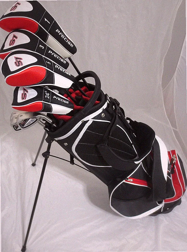 Tall Mens Golf Club Set Driver, Woods, Hybrid, Irons SW +1" Length Stiff