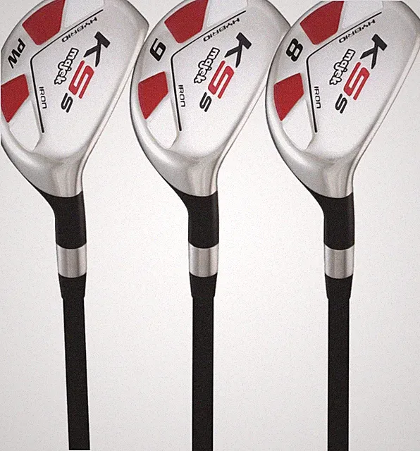 Tall Senior Men's Majek Golf +1" Than Std, Hybrid Partial Set (8-PW) Senior Flex