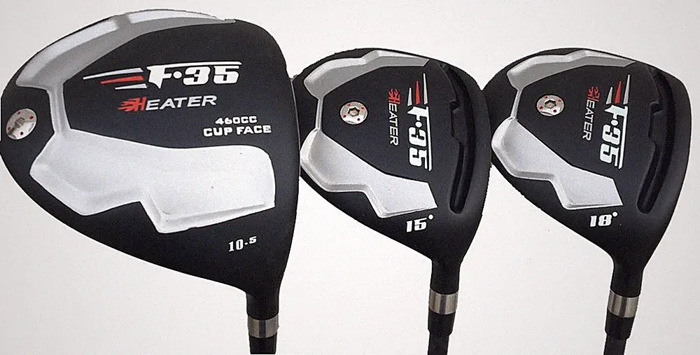 +2" Long Taylor Fit F35 BLACK graphite Regular 10.5 driver 3,5 golf wood set