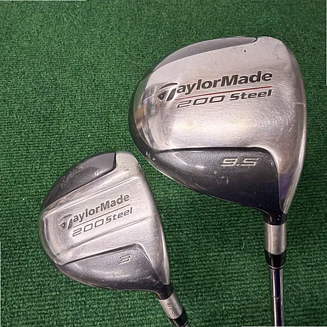 TaylorMade 200 Steel Driver 8.5 Loft & 3 Wood Steel Shaft Regular Flex
