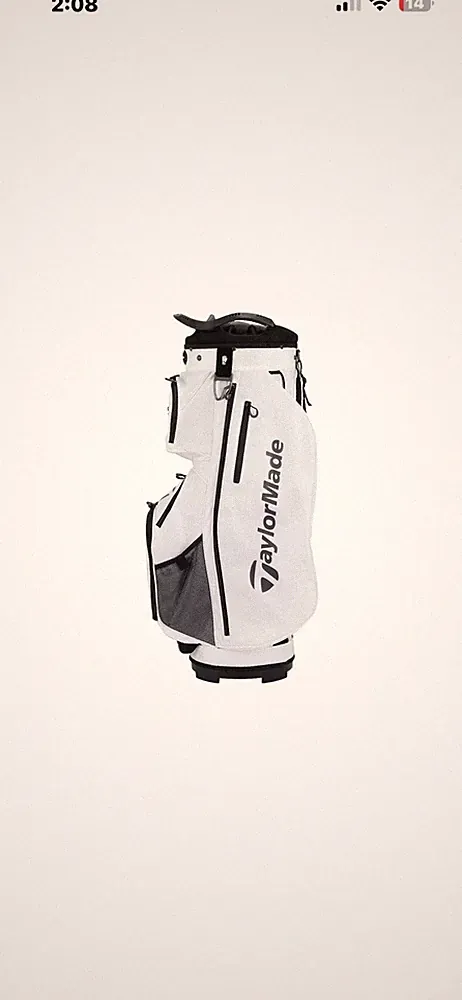 TaylorMade 2023 Pro Cart Bag Color: White Excellent Condition