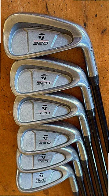 TaylorMade 320 Iron Set 5-6-7 -9- PW- SW - Fujikura Stiff - Custom +2” Length