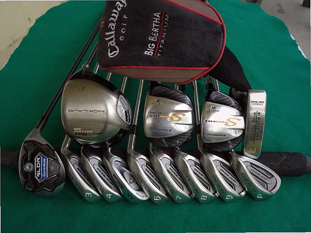 TaylorMade Adams Nicklaus Irons Driver Woods Hybrid Complete Golf Club Set Mens