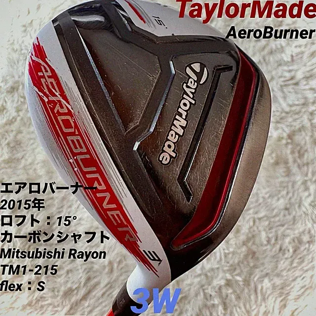 TaylorMade AeroBurner 3W 15° Fairway Wood S-flex Nice