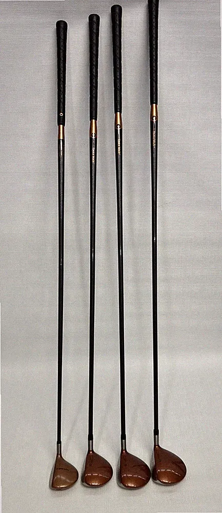 TaylorMade Burner 3, 5, 7 & Attack Wood Golf Club Set Bubble Shafts R-80 LH VTG