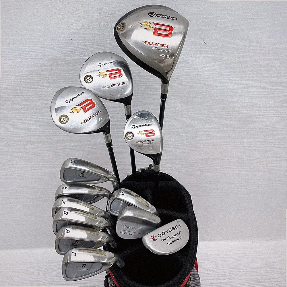TaylorMade BURNER Men's Golf Club Beginner Set, 13 Clubs, FLEX: R [360]