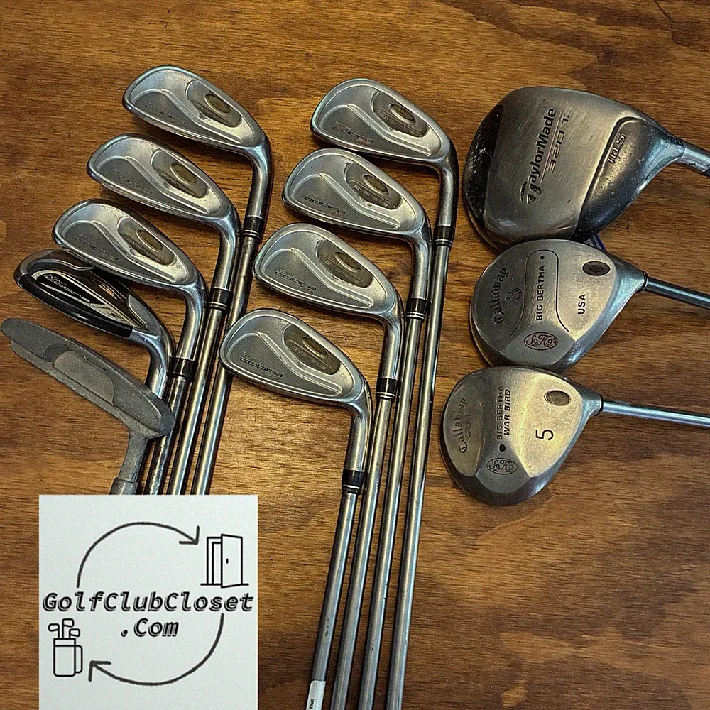 TaylorMade, Callaway, Cobra Complete Golf Club Set / Regular Flex Graphite Shaft