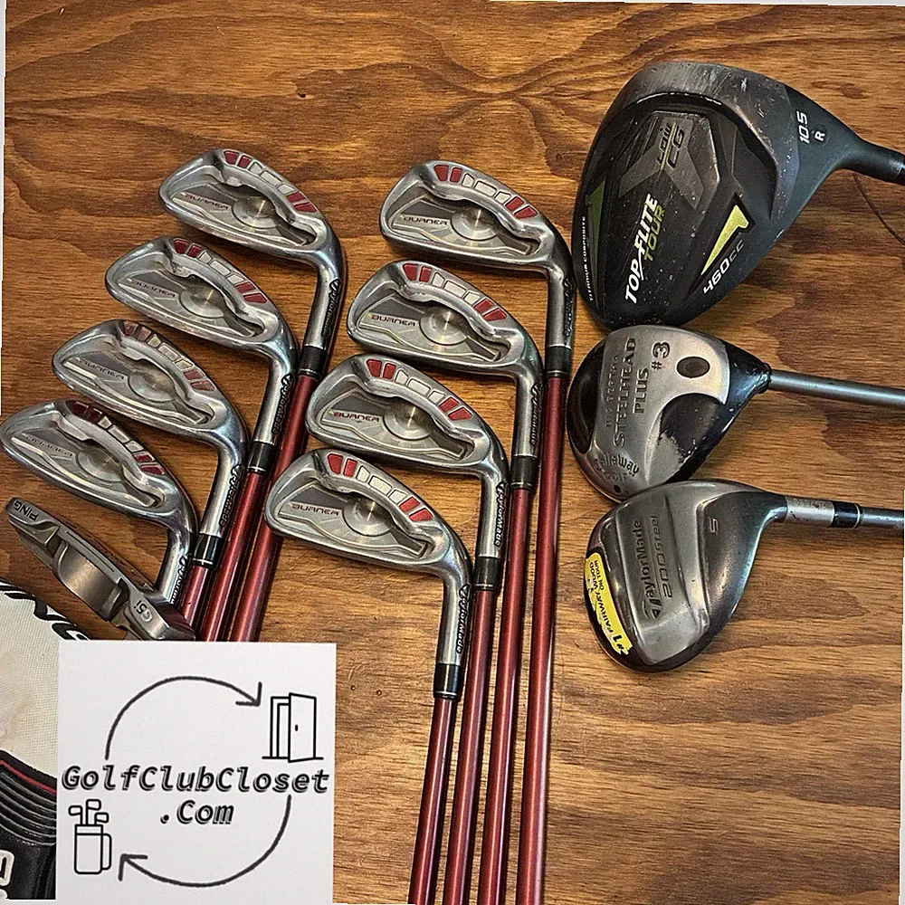 TaylorMade, Callaway, PING Complete Golf Club Set / Regular Flex Graphite Shafts