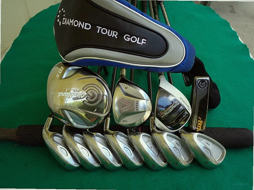 TaylorMade Cleveland Irons Driver Wood Hybrid Complete Golf Club Set Mens RH