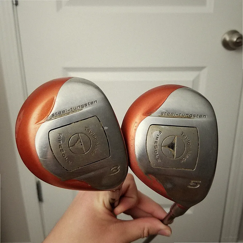 Taylormade FIRESOLE 3 & 5 Woods Regular Flex Right Bubble Shaft Lot of 2