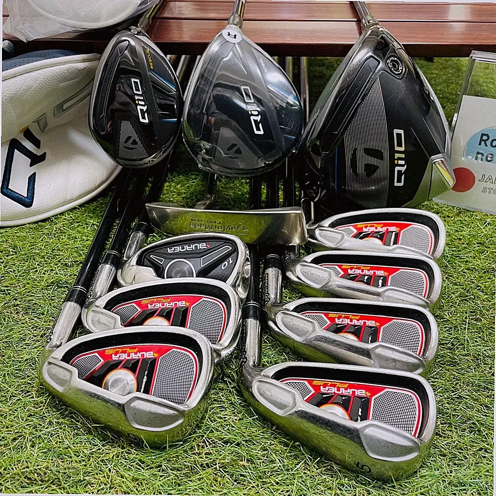 TaylorMade FullSet Qi10 New And Used 1w Fw 5h Burner Iron 5-9P 11pcs R Flex Golf