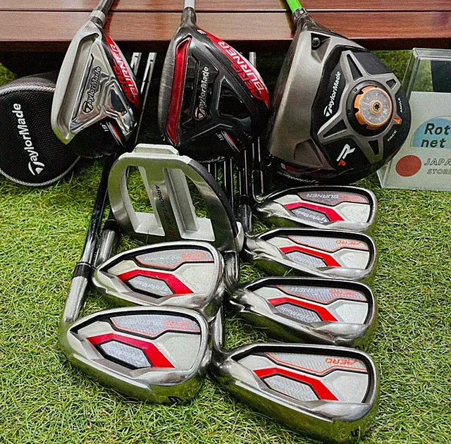 Taylormade Fullset R1 1w Aeroburner 3w 3hy Iron 56789Pw 10PCS Golf Club Mens