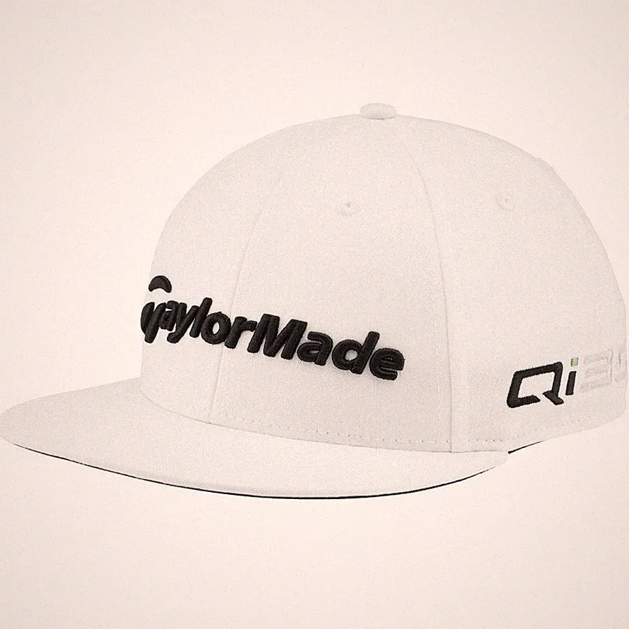 TAYLORMADE GOLF 2025 MEN'S TOUR FLATBILL Qi35 SNAPBACK CAP HAT WHITE NEW! 2650