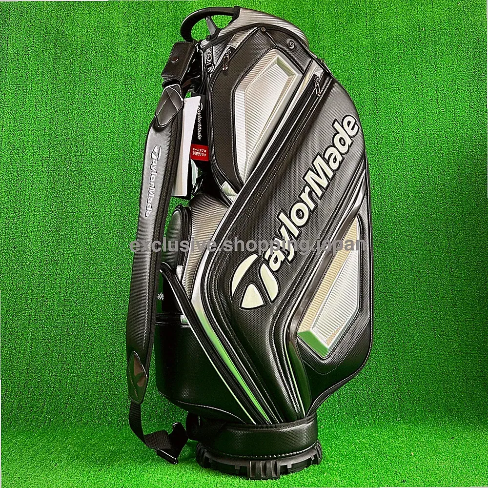 TaylorMade Golf Auth-tech Cart Bag 9 x 47in 4-way 2025 Model Black / Gunmetal