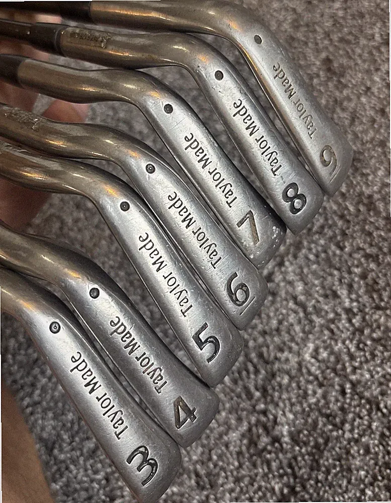 TaylorMade Golf BURNER Midsize 3-9 Golf Irons Graphite Stiff Flex RH Driver 9.5